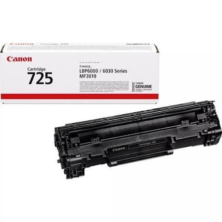 Photograph of the Canon 725 Toner Cartridge Black.