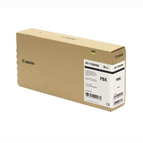 Photograph of the Canon PFI-1700 | Original Canon Ink Cartridge -PBK.